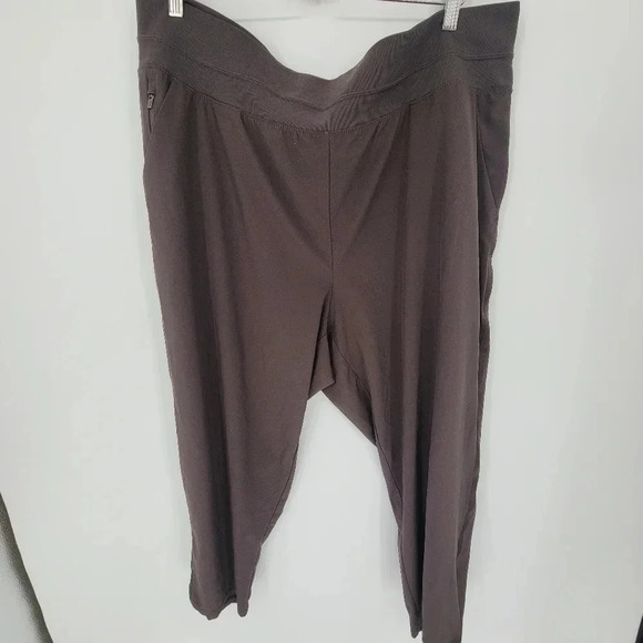 ATHLETA Nolita Slim Tapered Crop Pant brown plus size 22 - Picture 2 of 7